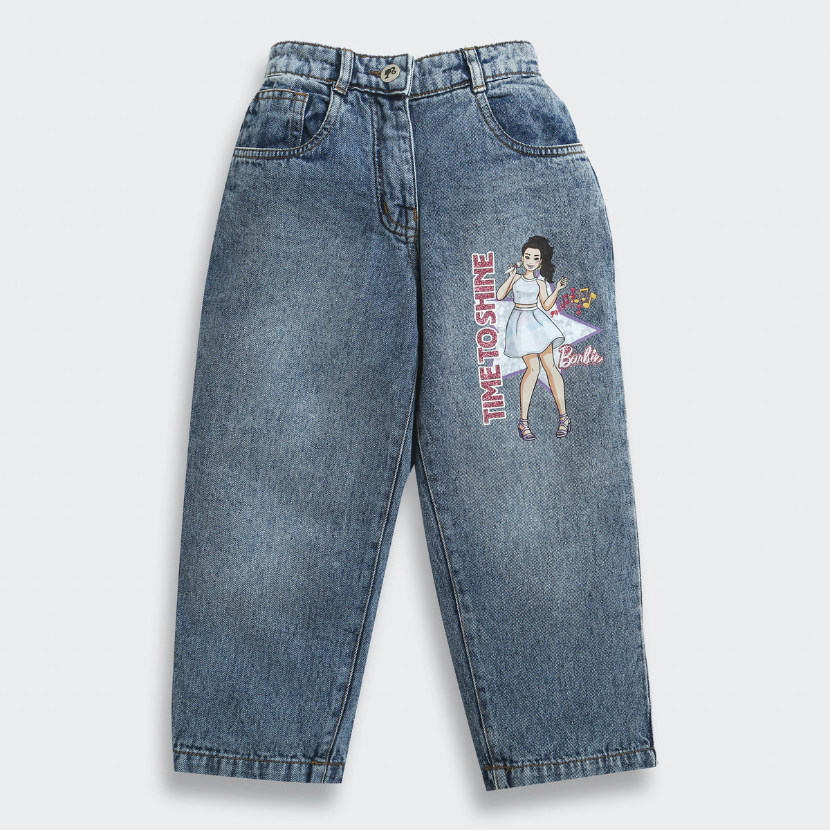 Barbie Character Print Jeans