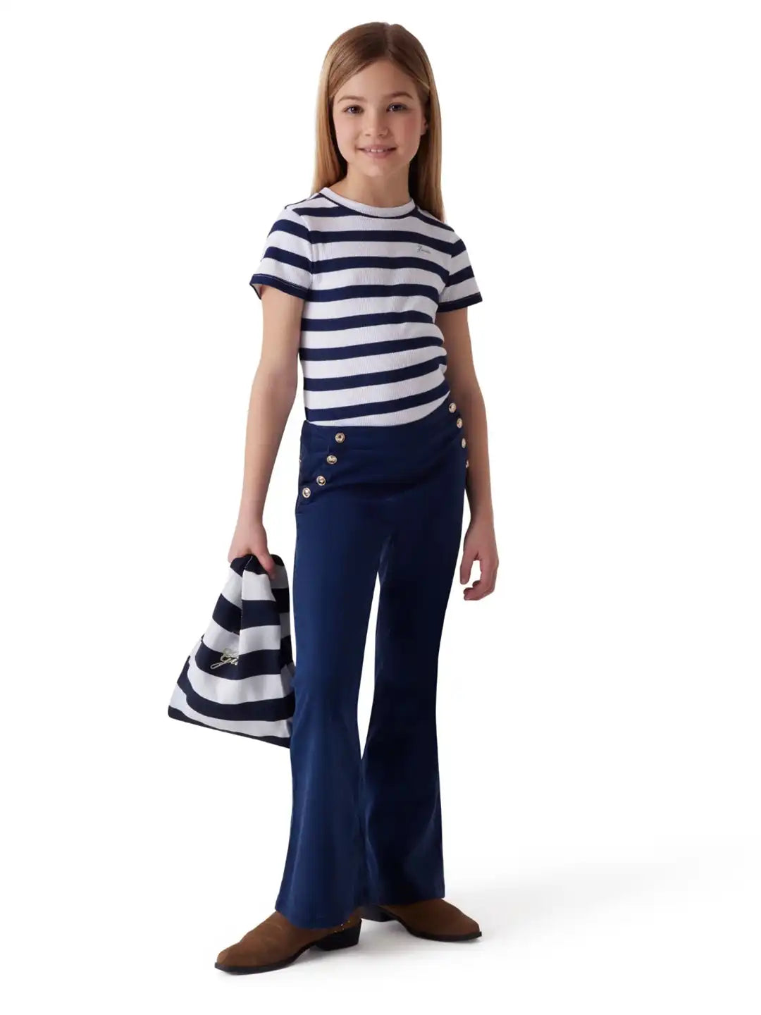 GUESS Girls Bootcut Mid-Rise Dark Blue Jeans