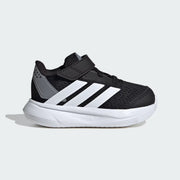 Infants Black Printed Sports Sneakers Canvas Hook And Loop