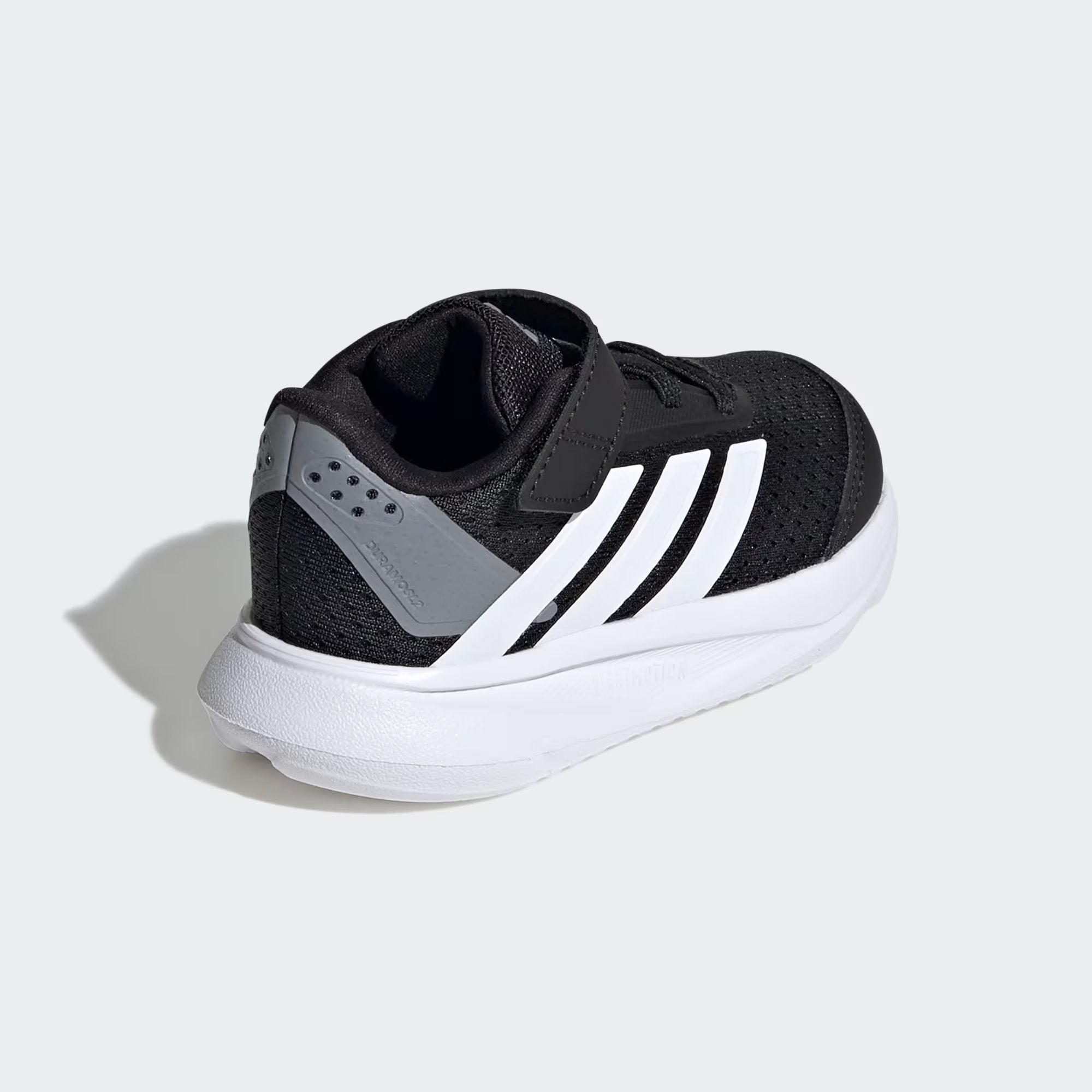 Infants Black Printed Sports Sneakers Canvas Hook And Loop