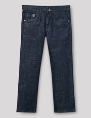 Boys Raw Cotton Stretch Straight Fit Jeans