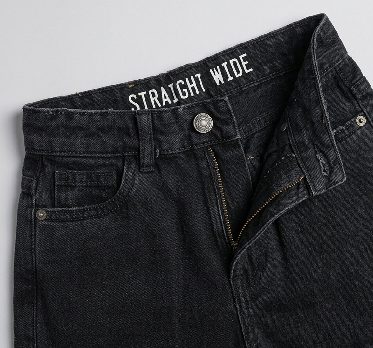 Cargo Denim Bottom Black Regular Fit
