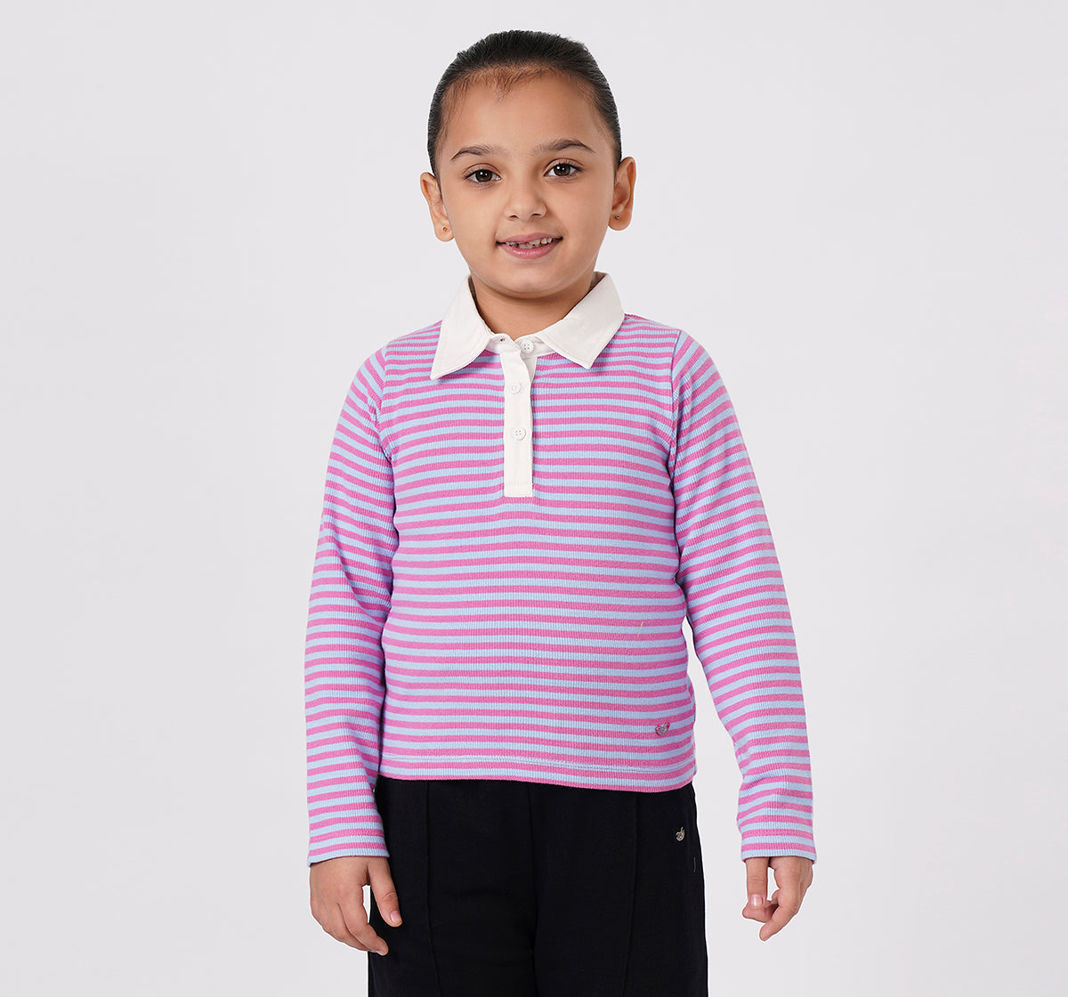 Y\D Stripe Rib T Shirt Green