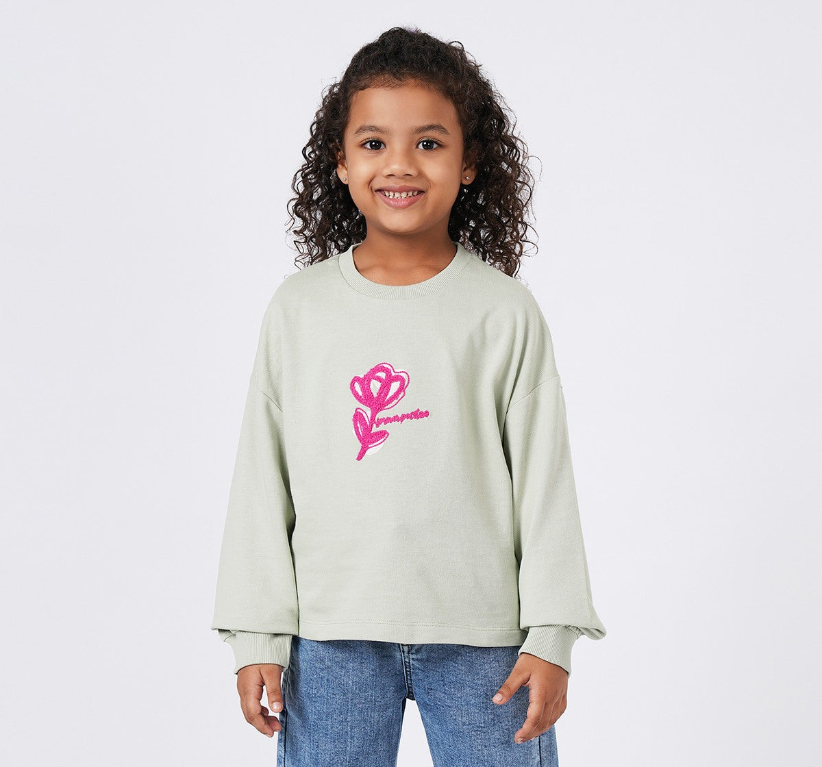 T Shirt with Embroidery Green
