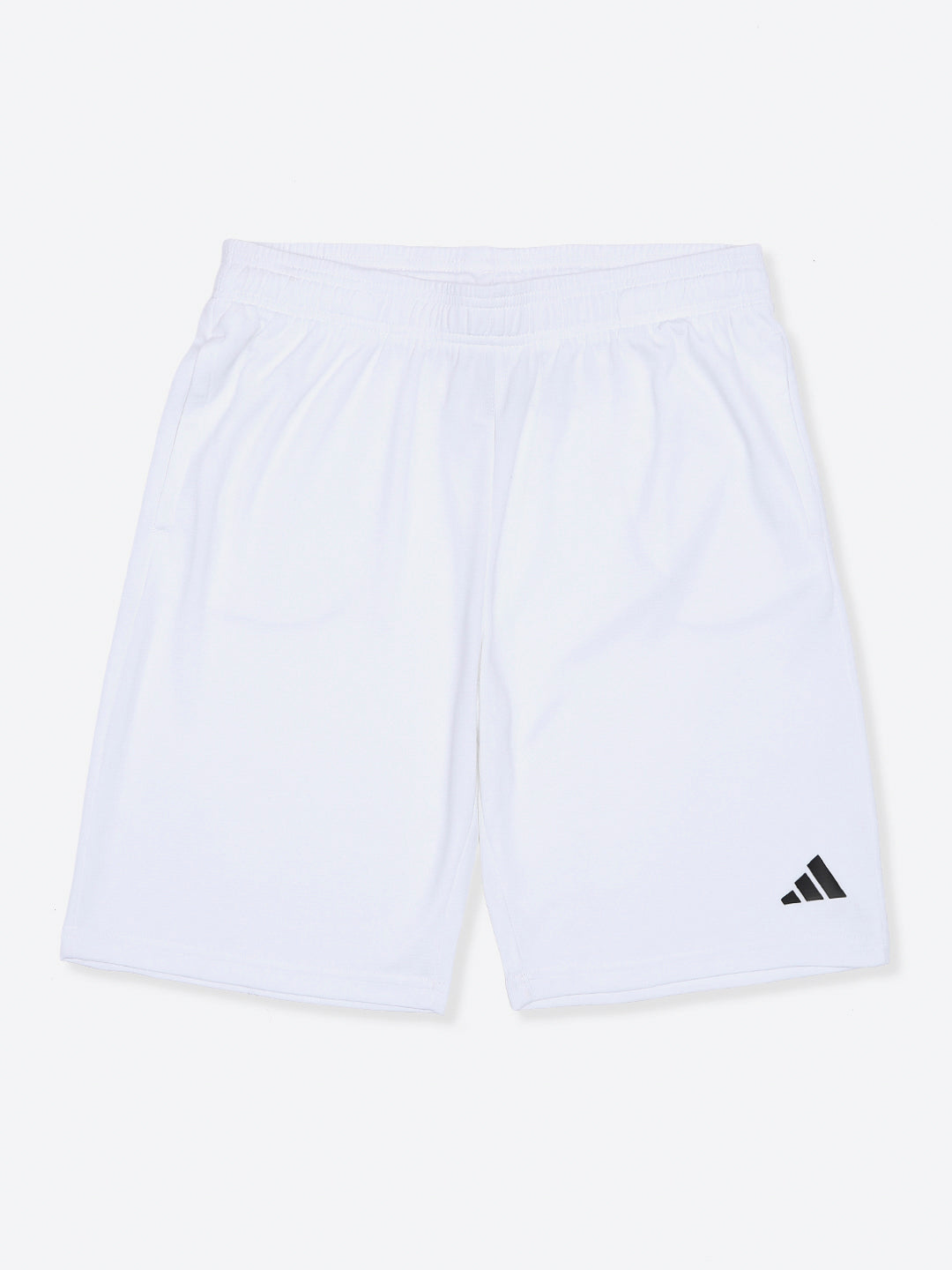 Adidas shorts feature a sharp White