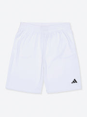 Adidas shorts feature a sharp White