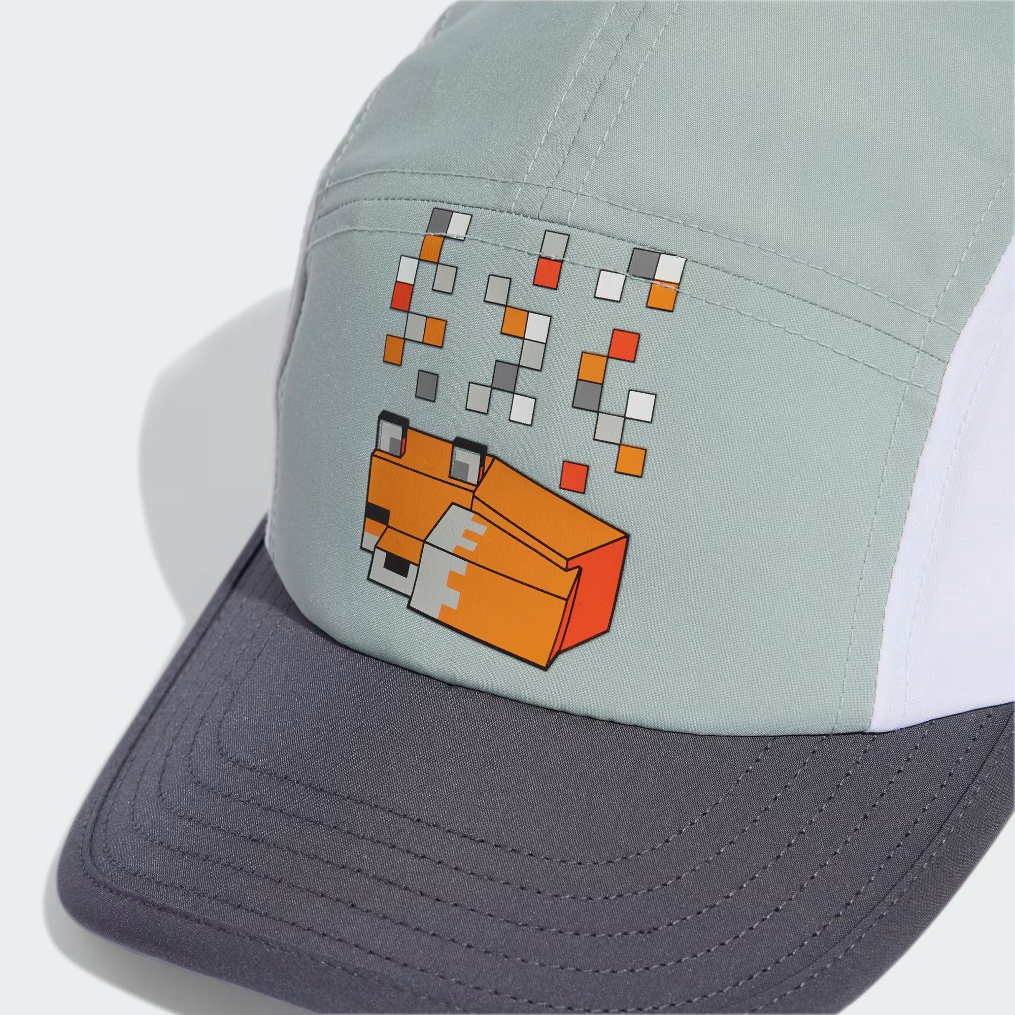 Kids Green Printed Recycled Polyester Sports Cap