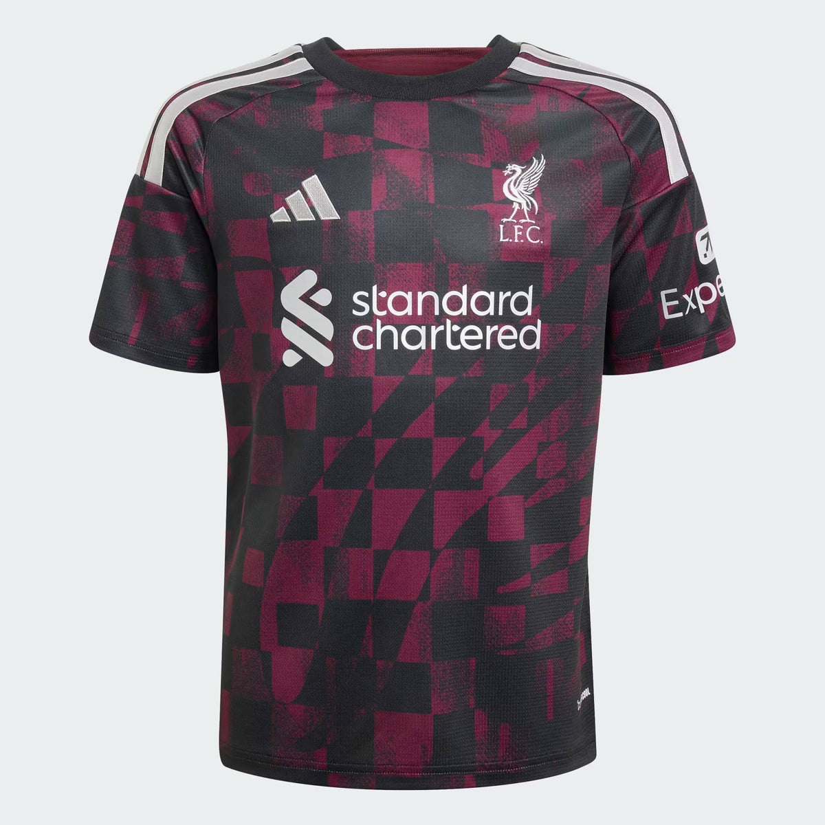Adidas Recycled Polyester Printed Jersey Black Elite