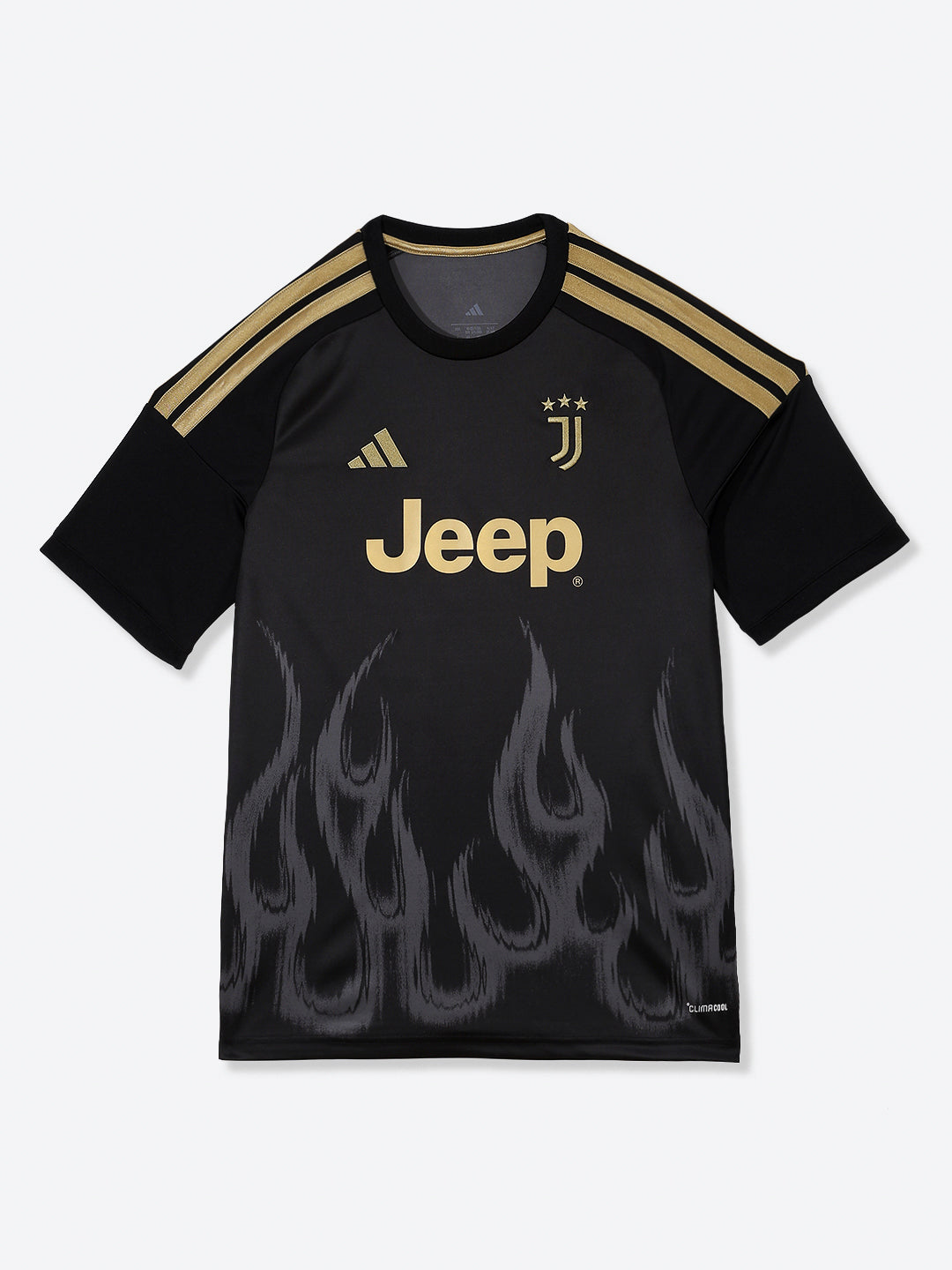 Adidas Recycled Polyester Printed Jersey Black Performance