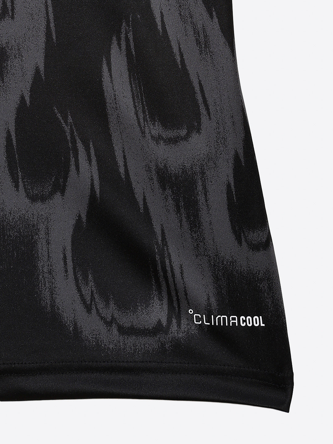 Adidas Recycled Polyester Printed Jersey Black Performance