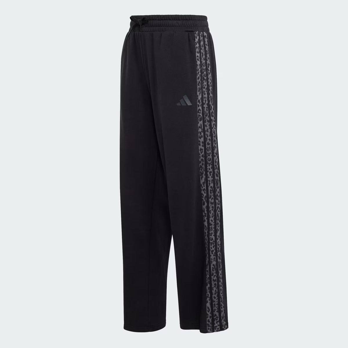 Adidas Cotton Blend Stripes Loose Fit Track Pants Black