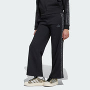 Adidas Cotton Blend Stripes Loose Fit Track Pants Black