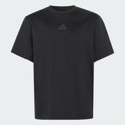 Adidas Cotton Printed Loose Fit T-Shirt Black
