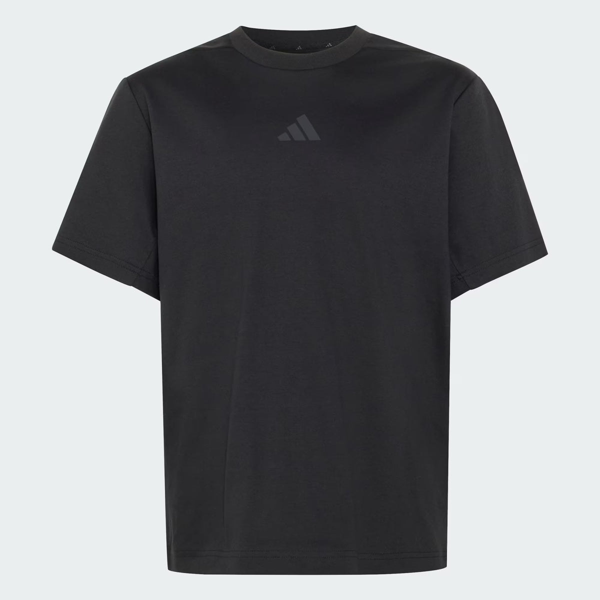 Adidas Cotton Printed Loose Fit T-Shirt Black