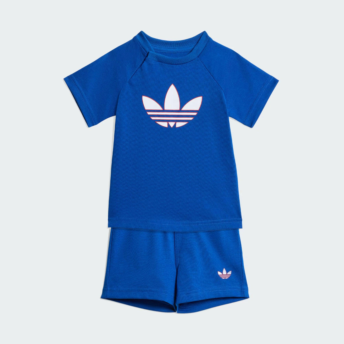 Adidas Trefoil Short Tee Set. This adorable set Blue
