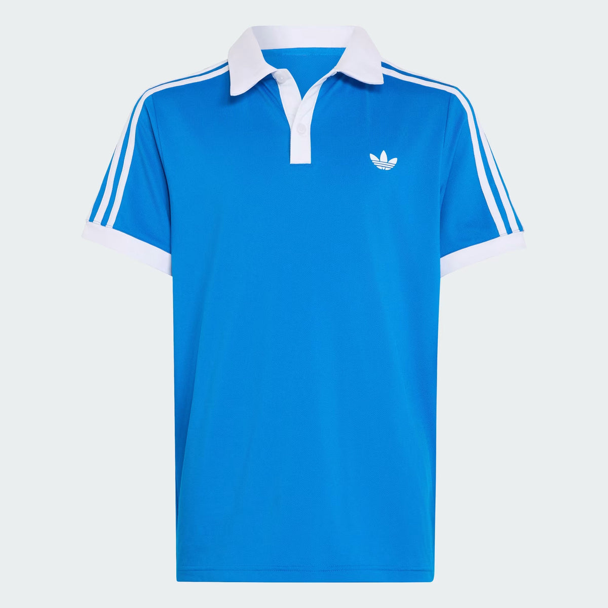 Adidas Recycled Polyester Printed Polo Shirt Blue