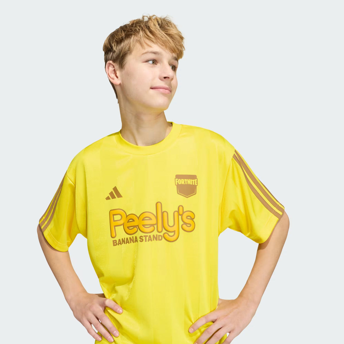 Adidas Recycled Polyester Printed Jersey Yellow