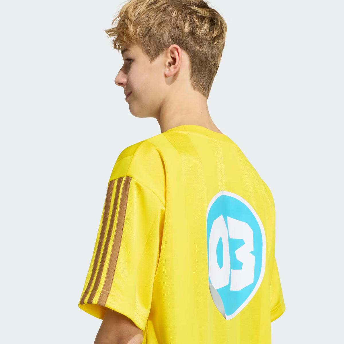 Adidas Recycled Polyester Printed Jersey Yellow
