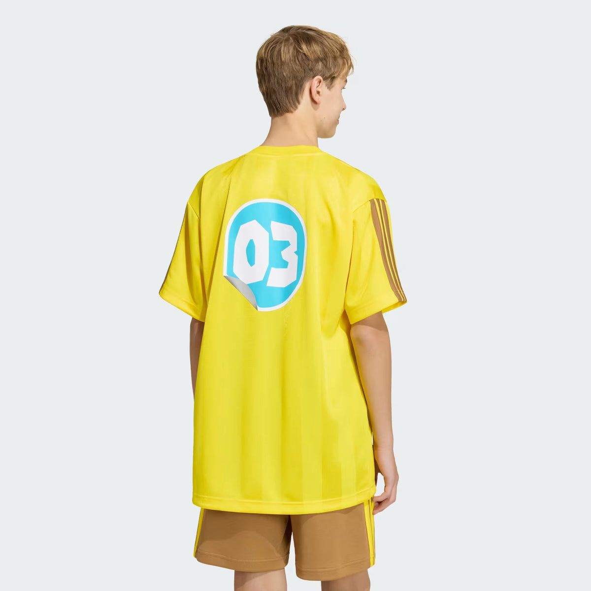 Adidas Recycled Polyester Printed Jersey Yellow