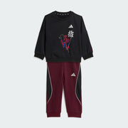 Adidas Marvel Spider-Man Jogger Black Cotton-Poly-Viscose Blend