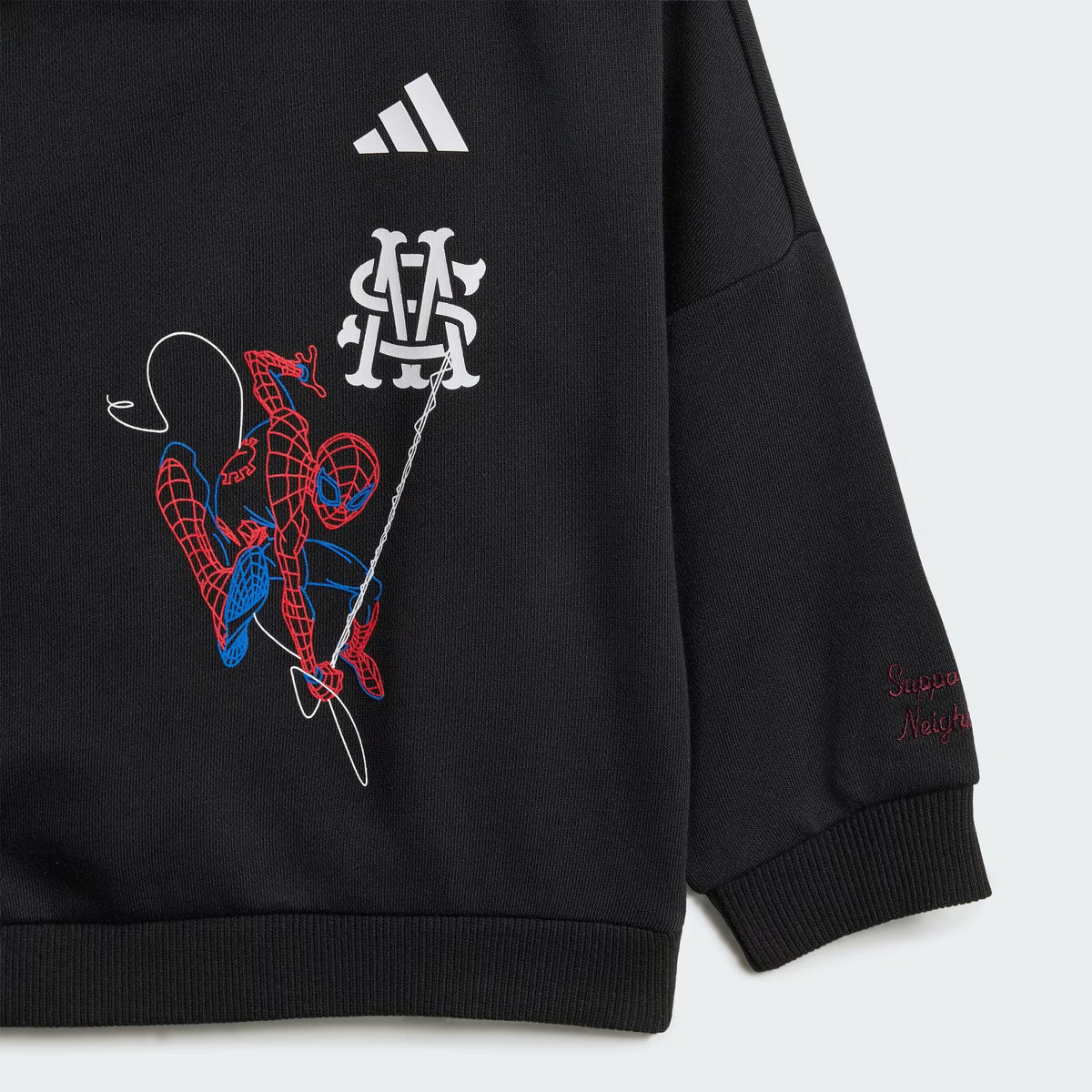 Adidas Marvel Spider-Man Jogger Black Cotton-Poly-Viscose Blend