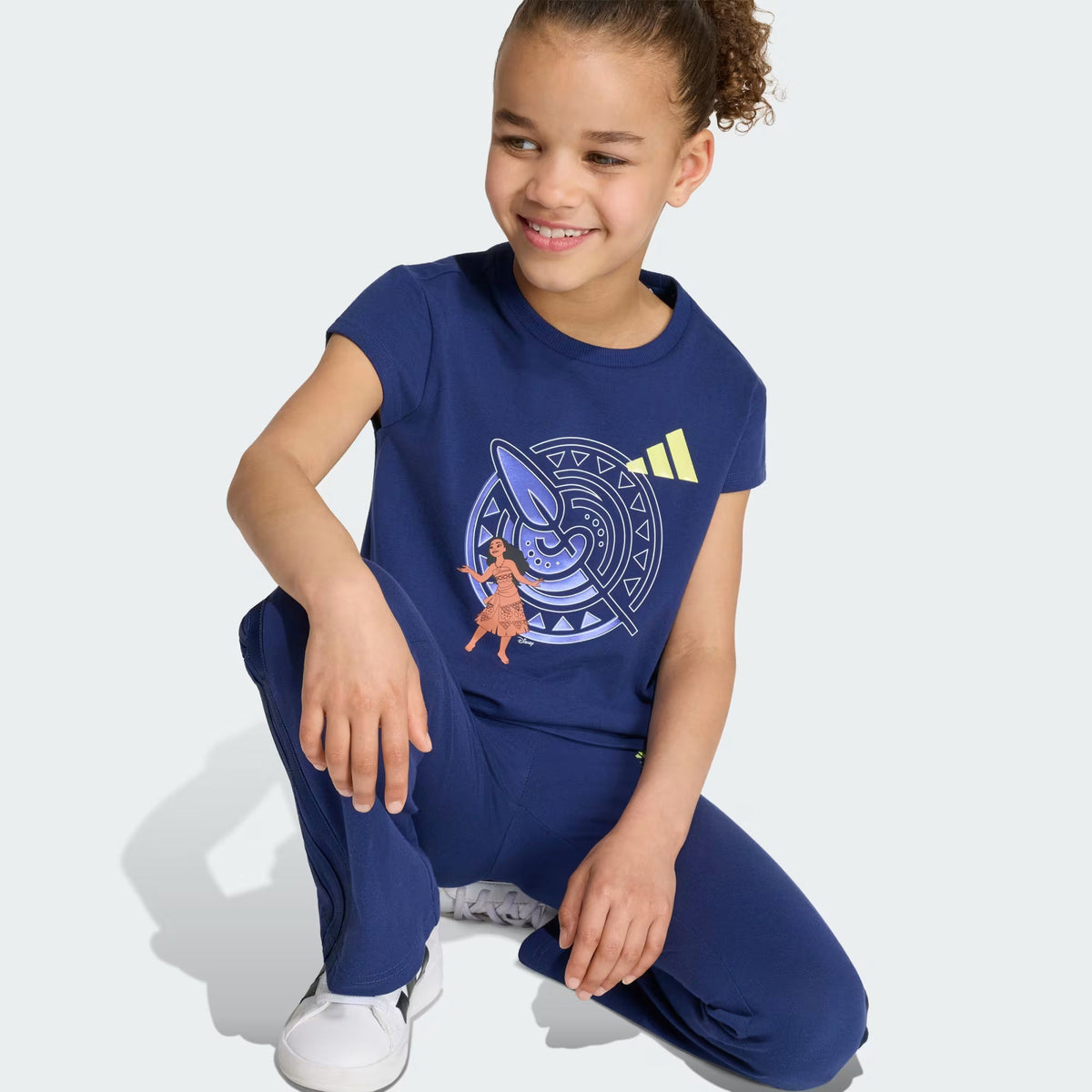 Adidas Cotton Printed Joggers Blue