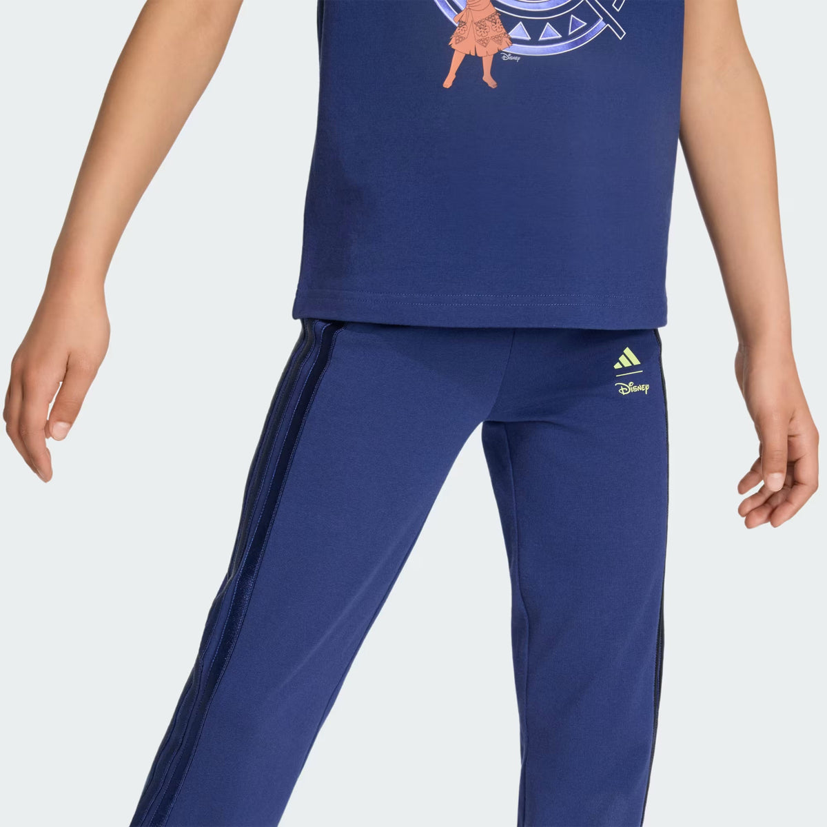 Adidas Cotton Printed Joggers Blue