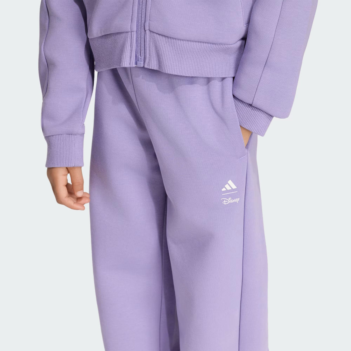 Adidas Cotton Blend Printed Track Pants Purple Classic