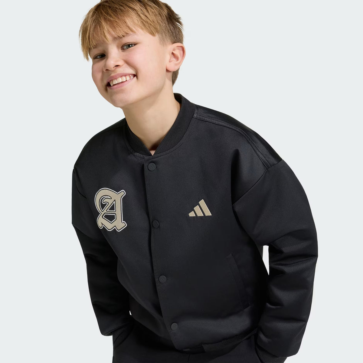 Adidas Recycled Polyester Printed Jacket Black