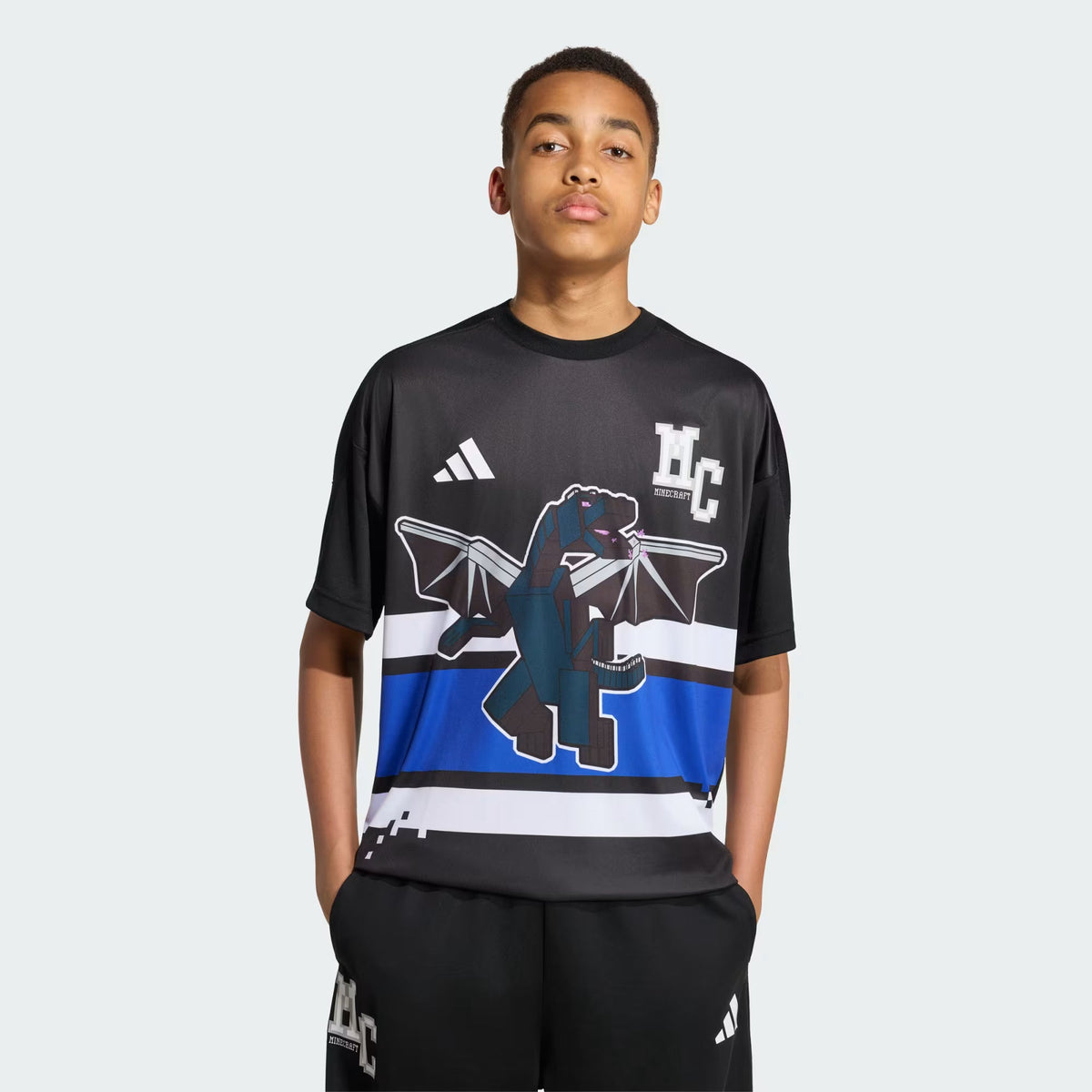 Adidas Minecraft T-Shirt Black Loose Fit