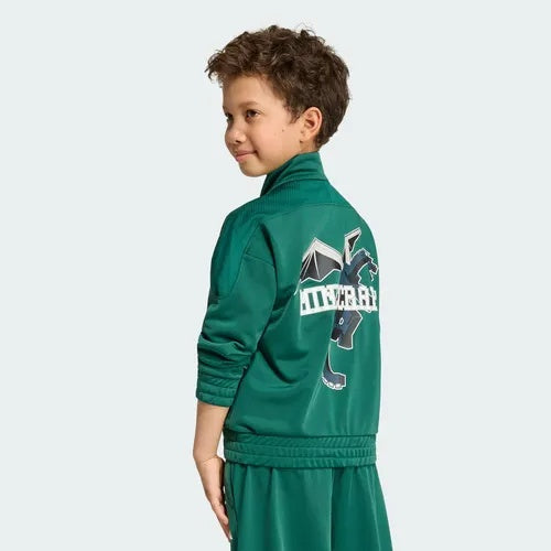 Adidas Recycled Polyester Printed Loose Fit Top Green