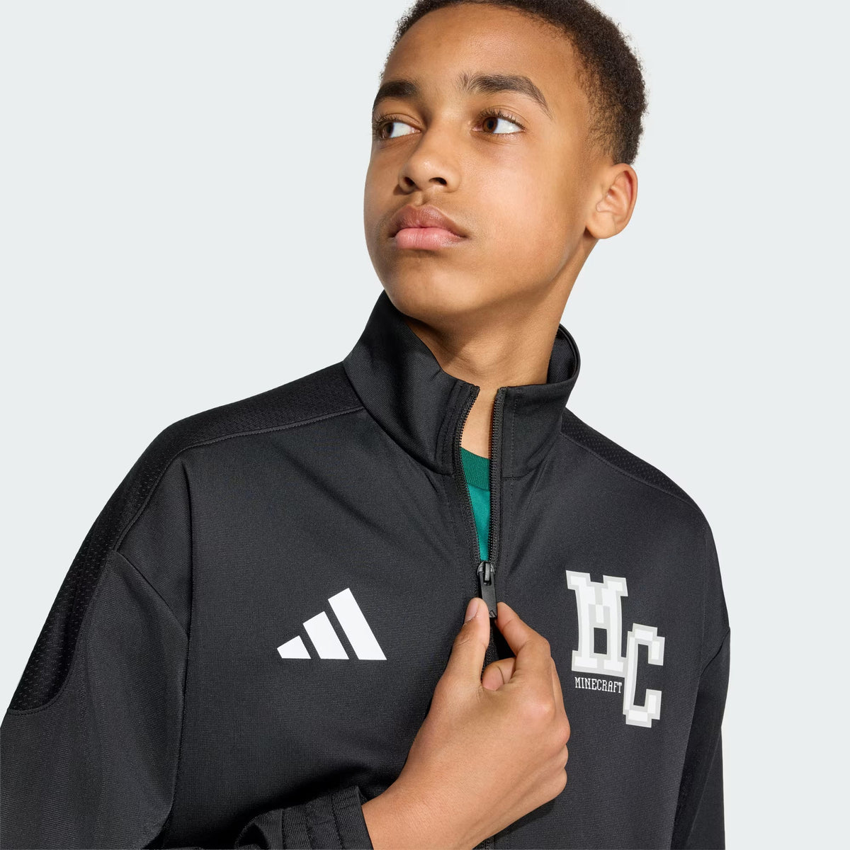 Adidas Recycled Polyester Printed Loose Fit Top Black