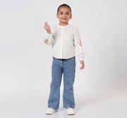 Shirt with Embroidery On Sleeve Red