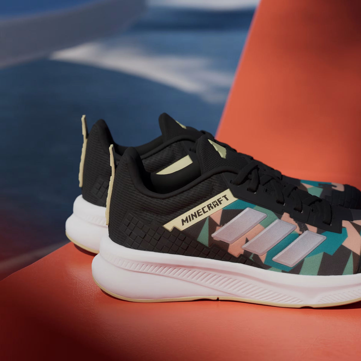 Adidas Fortarun Minecraft Synthetic Shoes Black