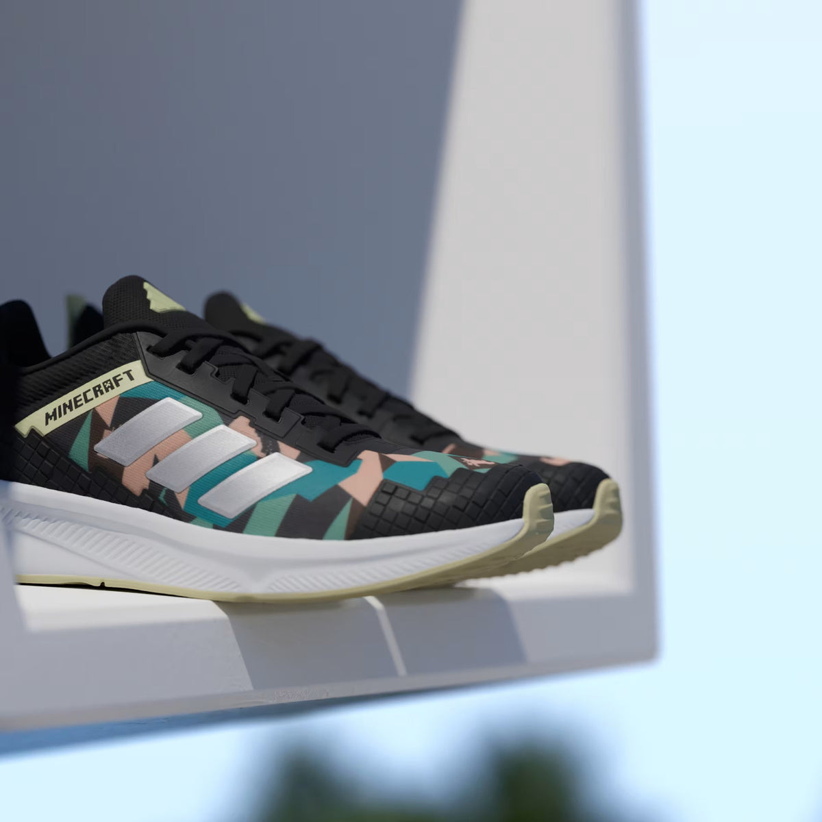 Adidas Fortarun Minecraft Synthetic Shoes Black