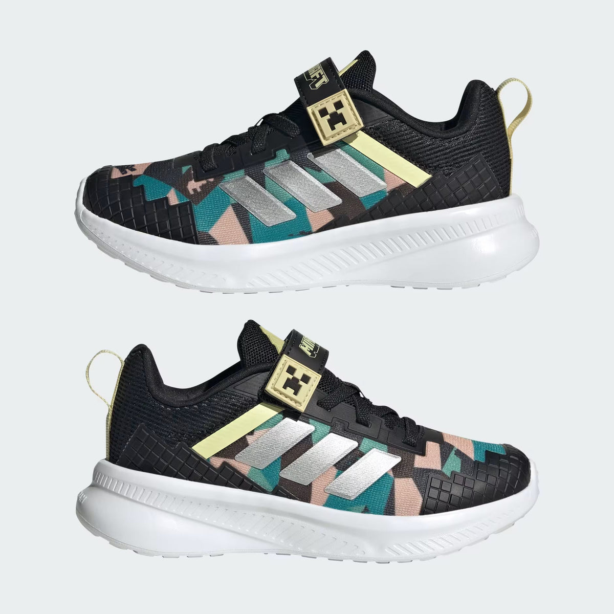 Adidas Fortarun Minecraft Textile Shoes Black
