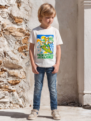 Boys Light Blue Cotton Distressed Slim Fit Jeans