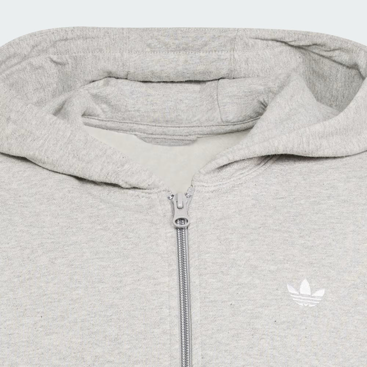 Adidas Oversized Full Zip Hoodie Fleece Grey