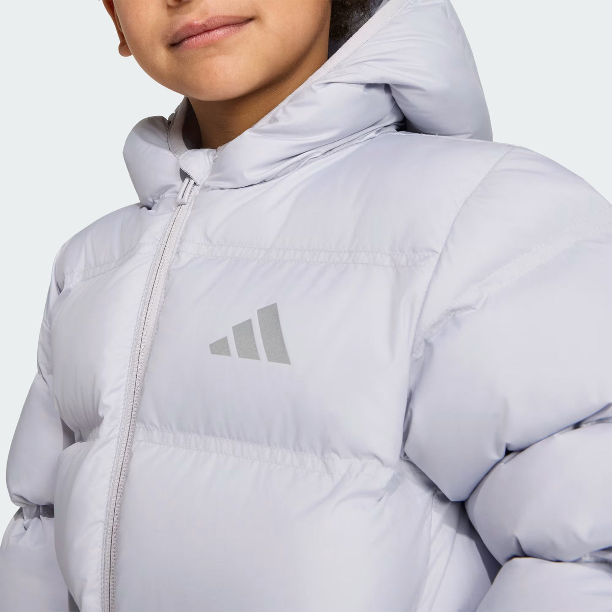 Adidas Recycled Polyester Printed Jacket Grey