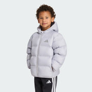 Adidas Recycled Polyester Printed Jacket Grey