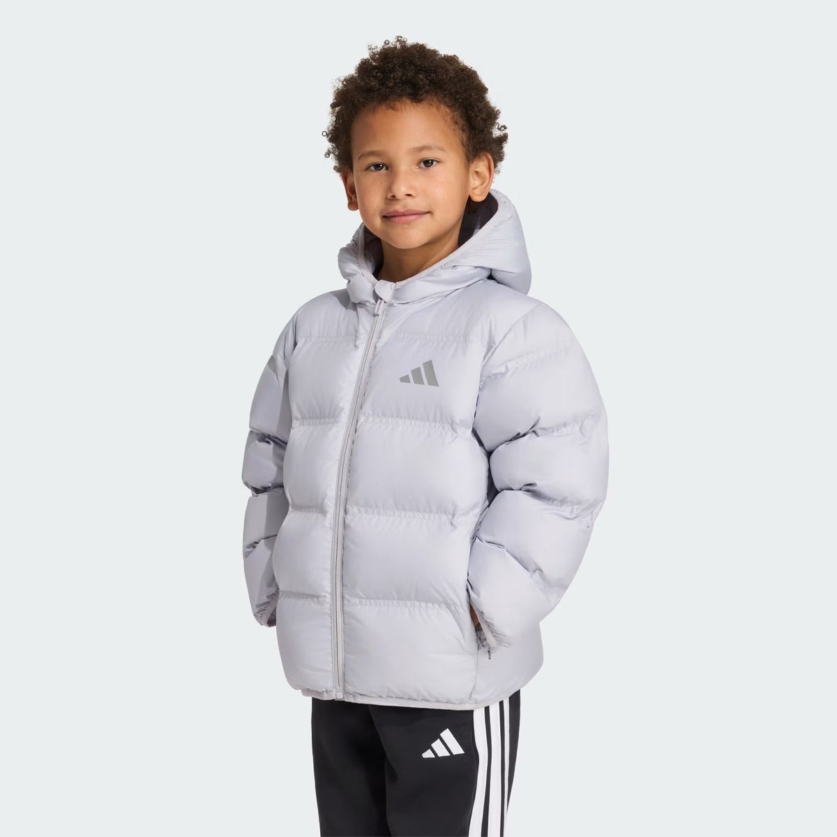 Adidas Recycled Polyester Printed Jacket Grey
