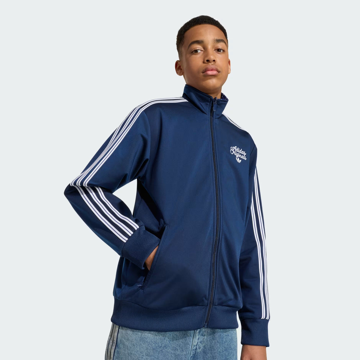 Adidas Recycled Polyester Printed Loose Fit Top Blue