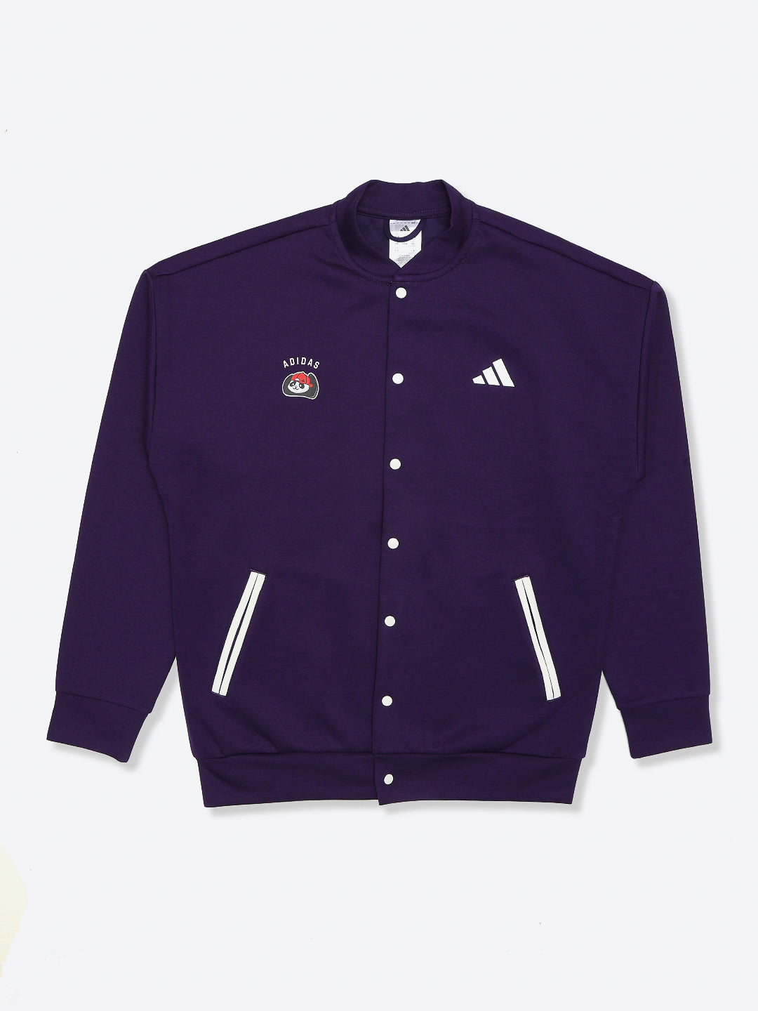 Adidas Cotton Printed Jacket Purple