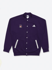 Adidas Cotton Printed Jacket Purple