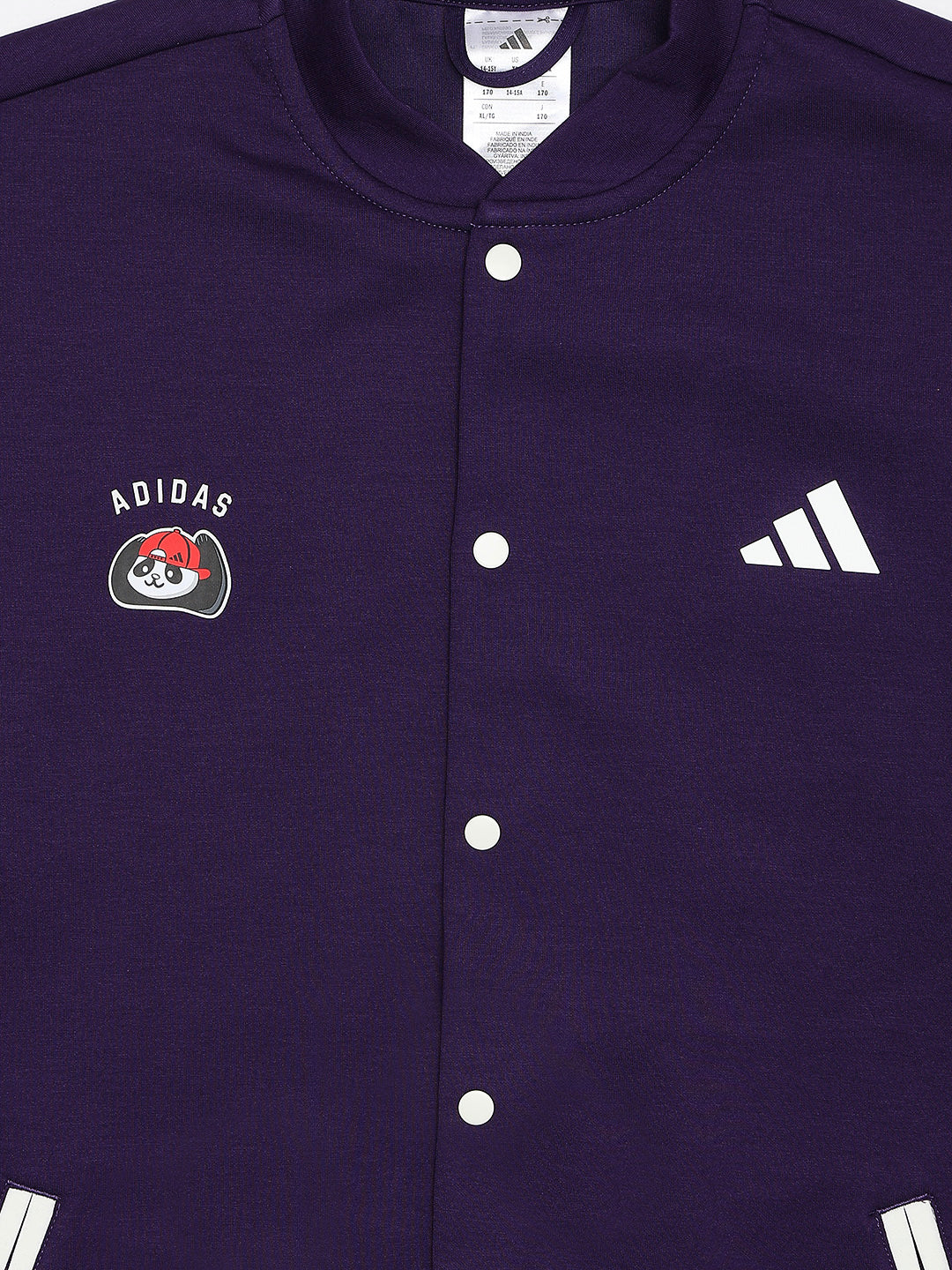 Adidas Cotton Printed Jacket Purple