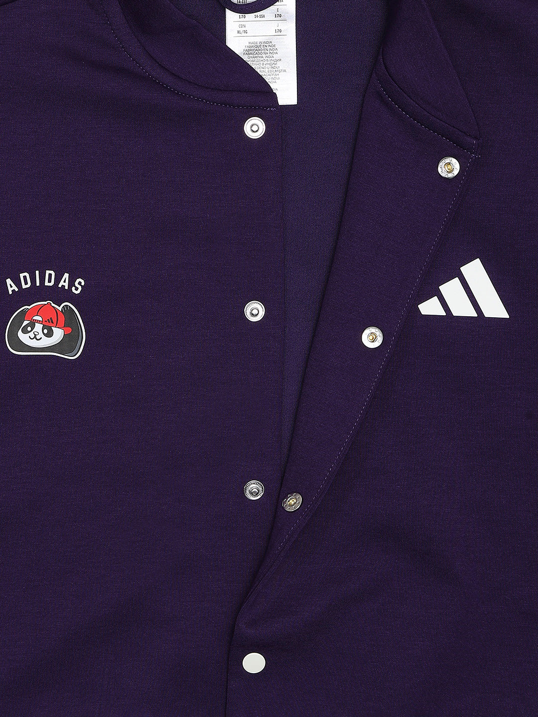 Adidas Cotton Printed Jacket Purple