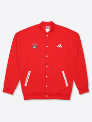 Adidas Cotton Printed Jacket Red