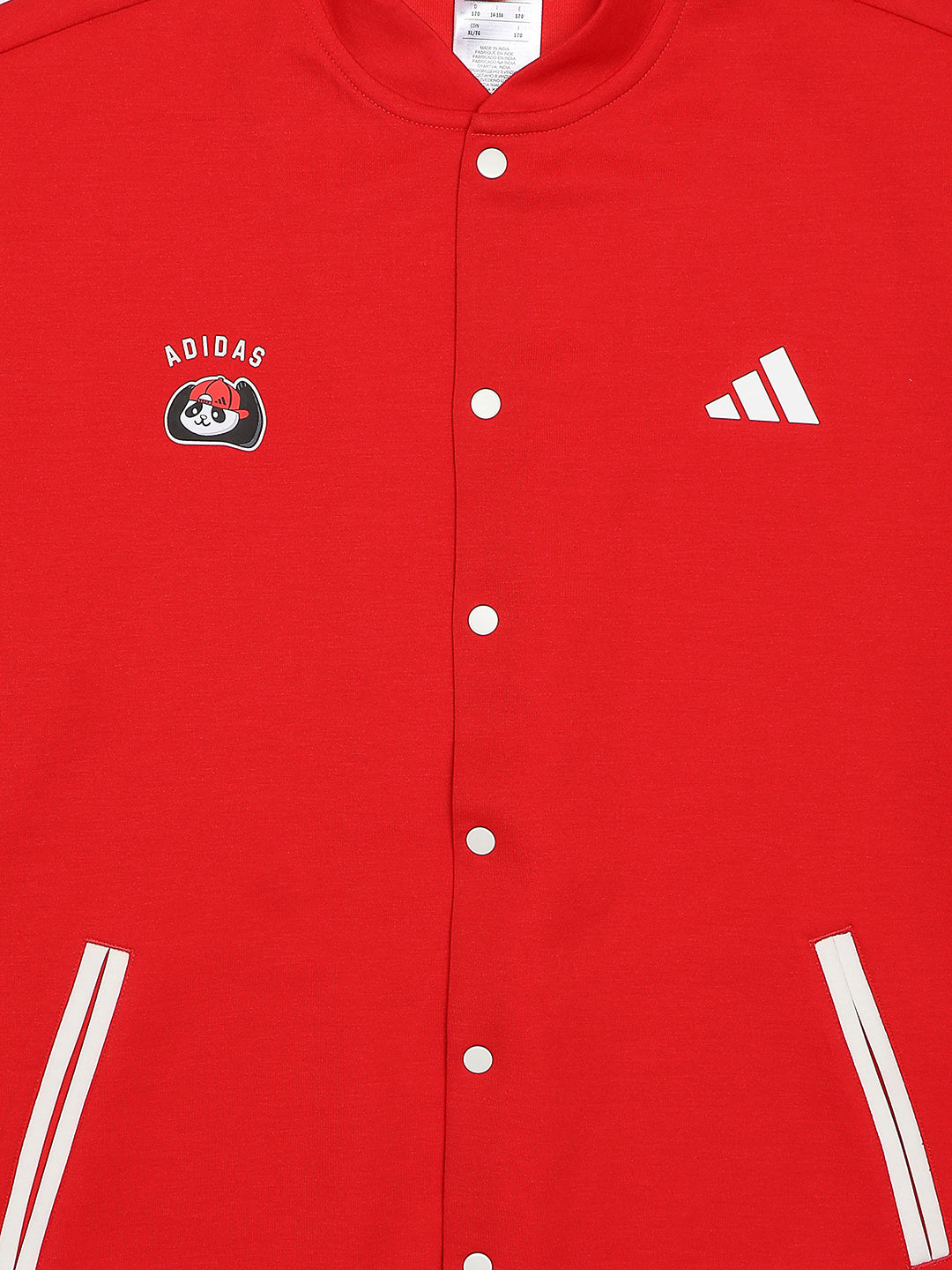 Adidas Cotton Printed Jacket Red