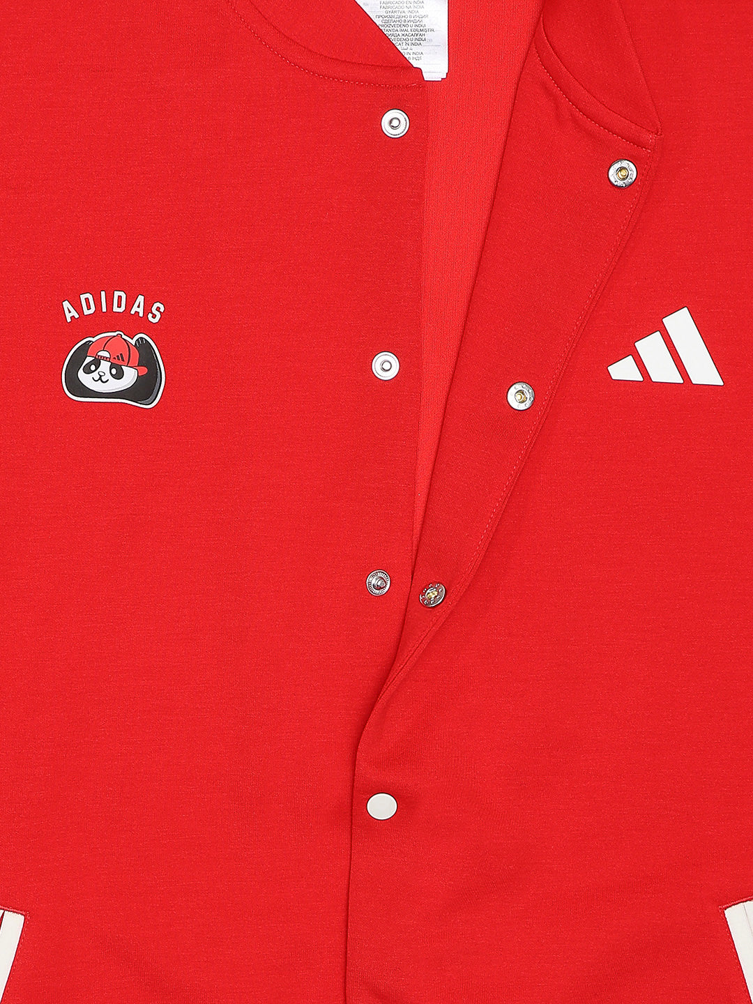 Adidas Cotton Printed Jacket Red
