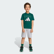 Adidas Cotton Printed Joggers Green